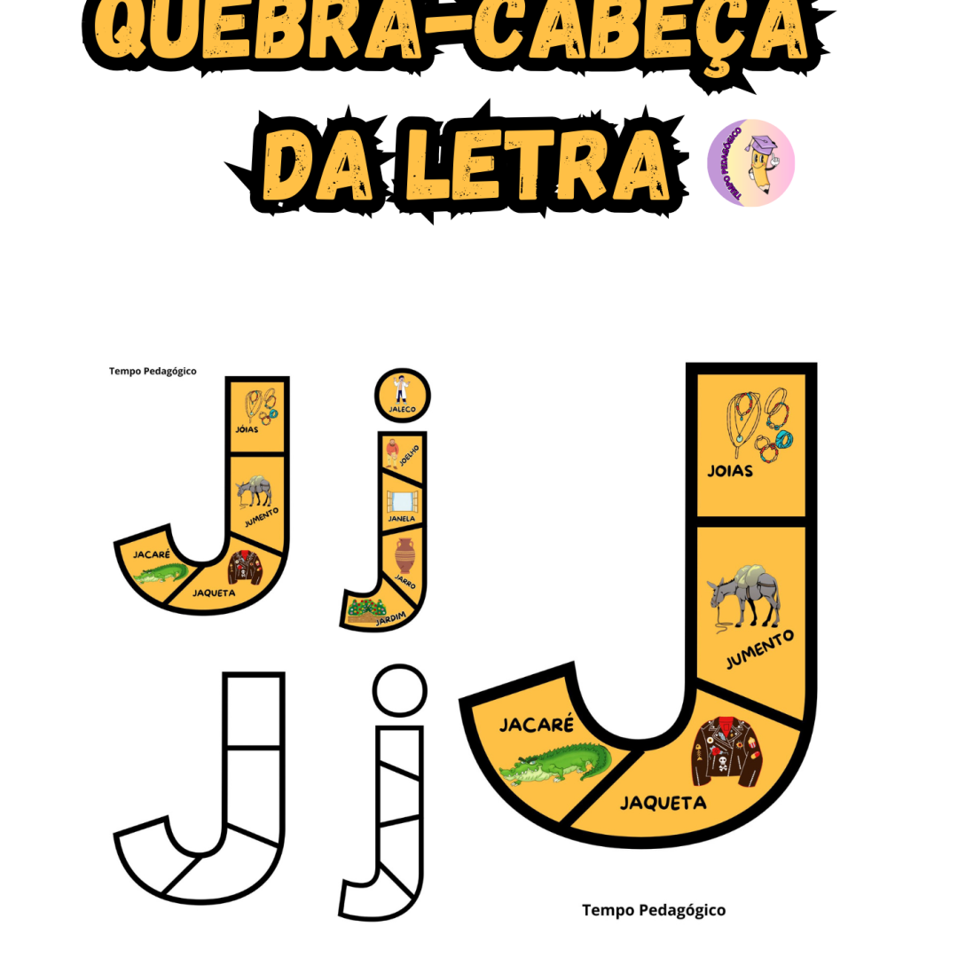 Quebra-cabeça Letra J