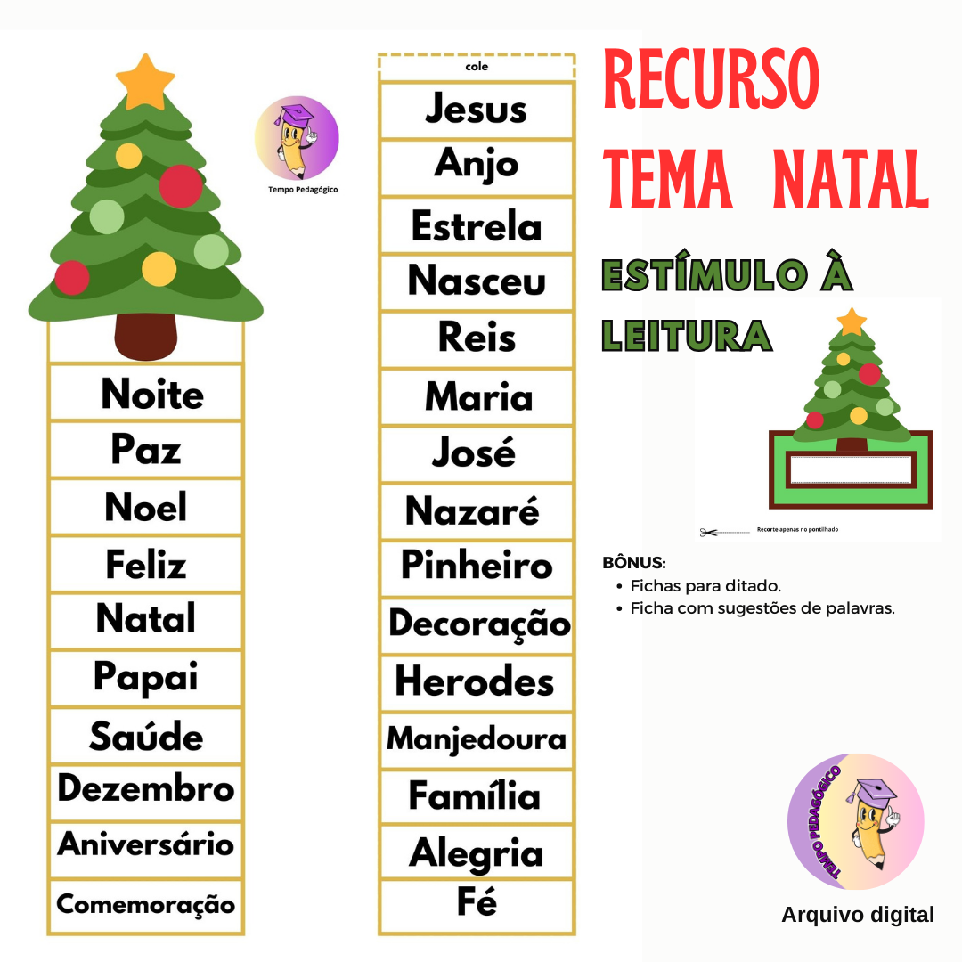 Recurso Pedagógico - Estímulo à Leitura: tema Natal