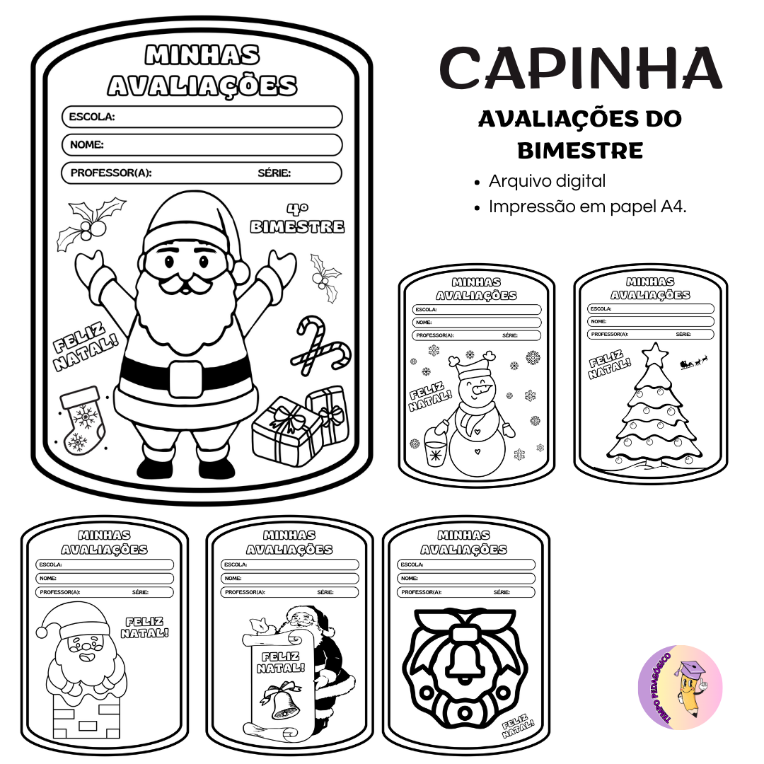 Capinhas para Avaliações do Bimestre