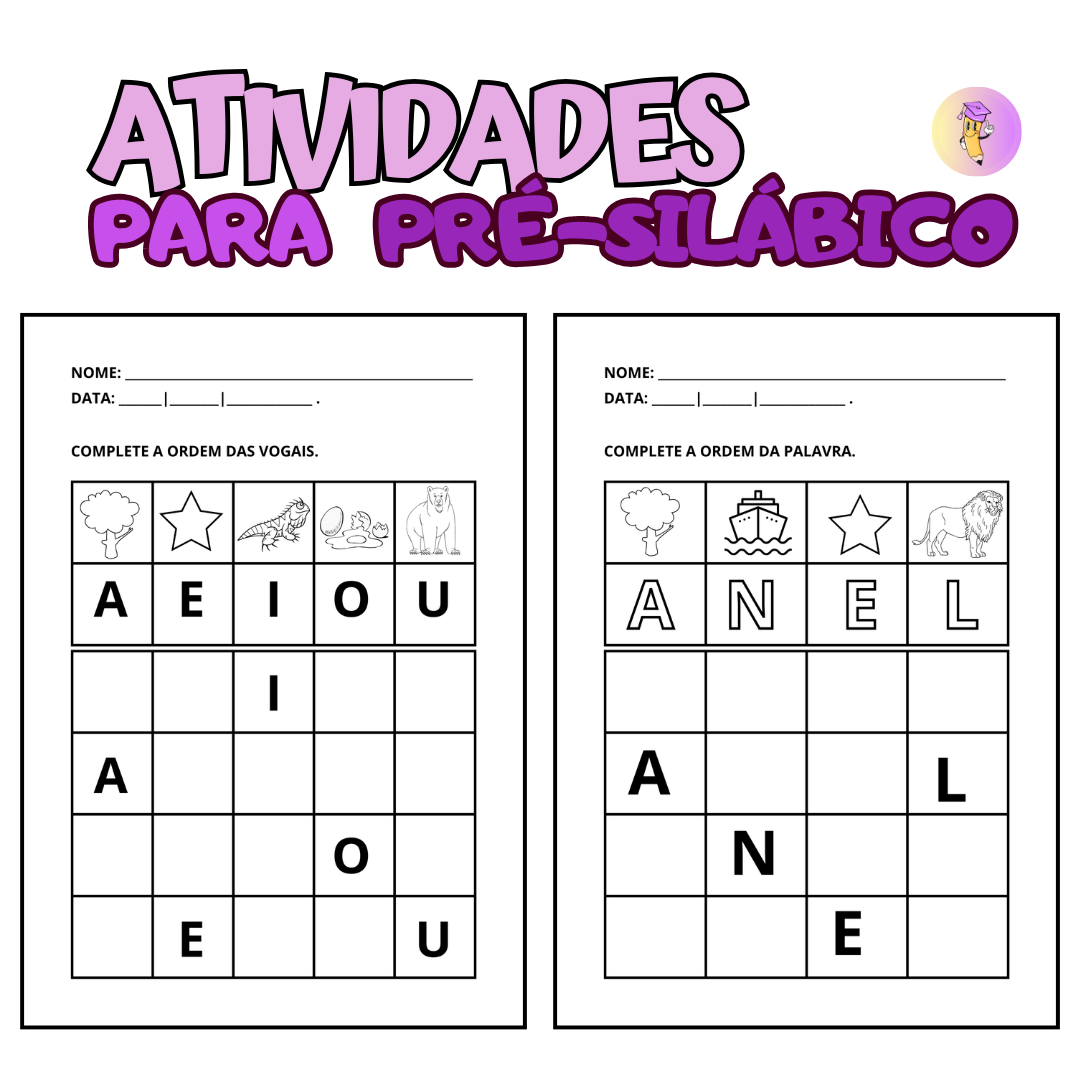 COMPLETE A ORDEM: ATIVIDADE PARA PRÉ-SILÁBICO