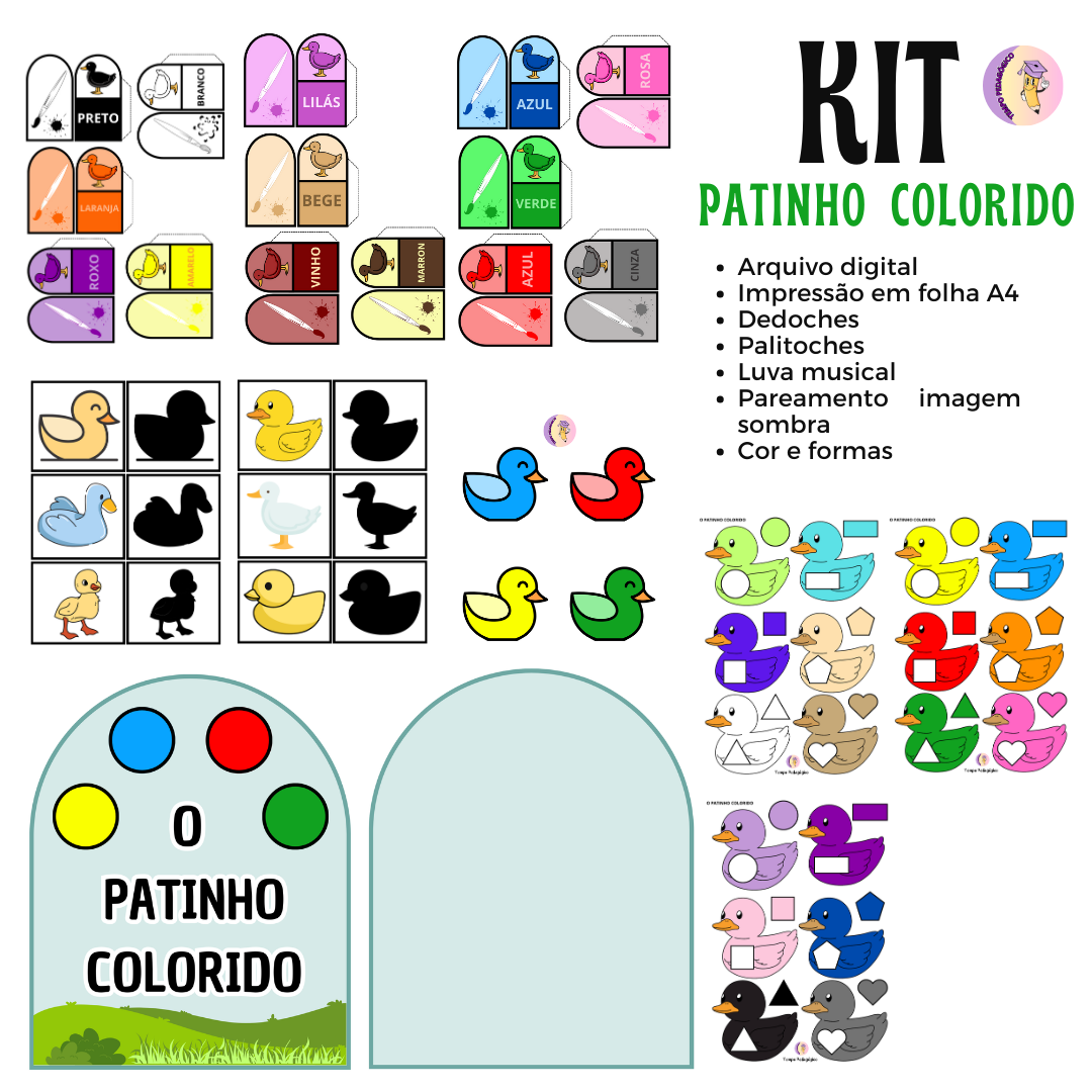 KIT Patinho Colorido