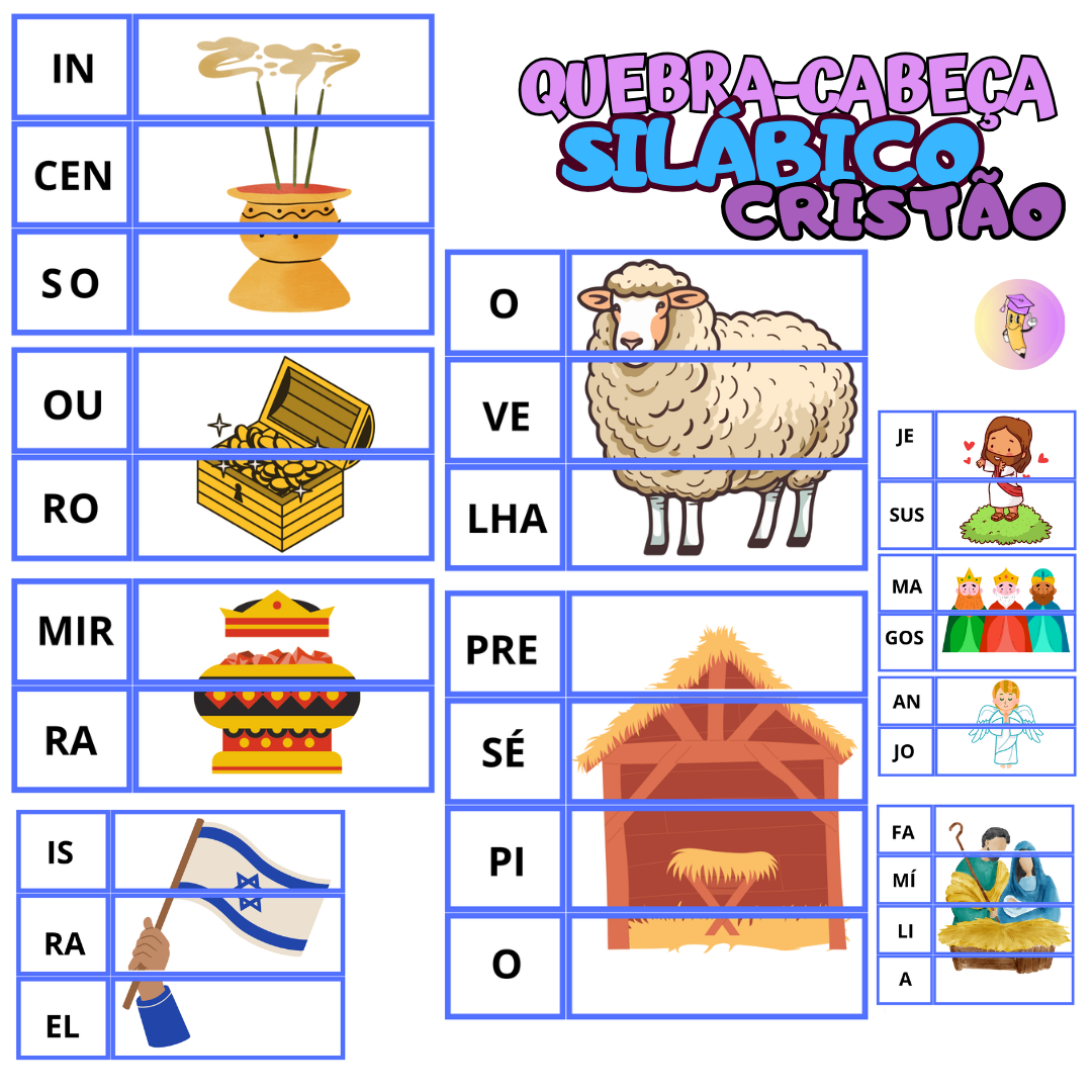 Quebra- cabeça Silábico Cristão