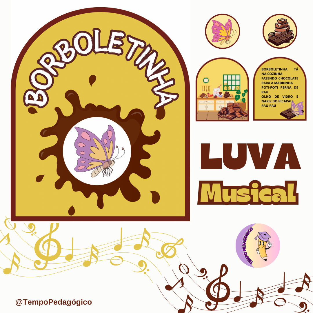 Recurso Pedagógico - Luva musical Borboletinha