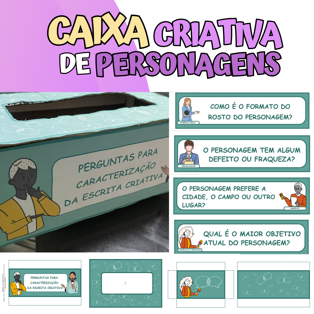 Caixa Criativa de Personagens + PLANOS DE AULA