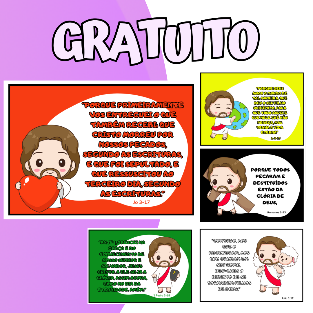 Versículos Bíblicos - Cores do Livro Sem Palavras