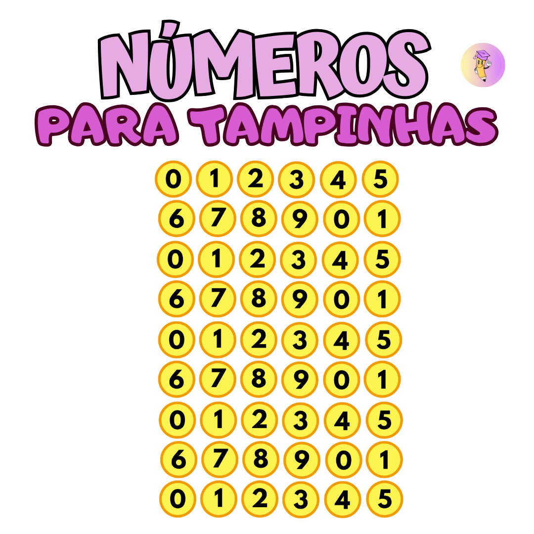 Números para Tampinhas