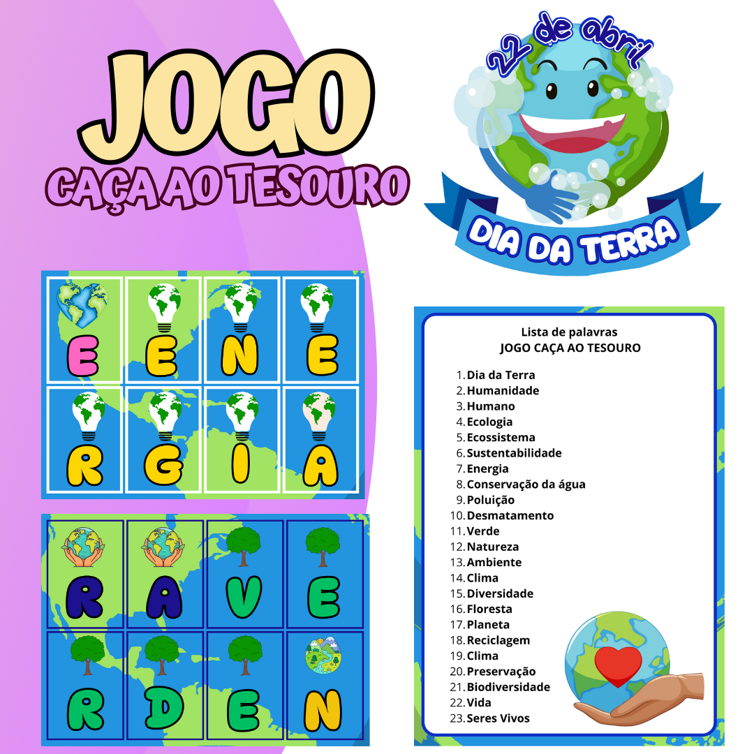 Jogo Caça ao Tesouro - Dia da Terra