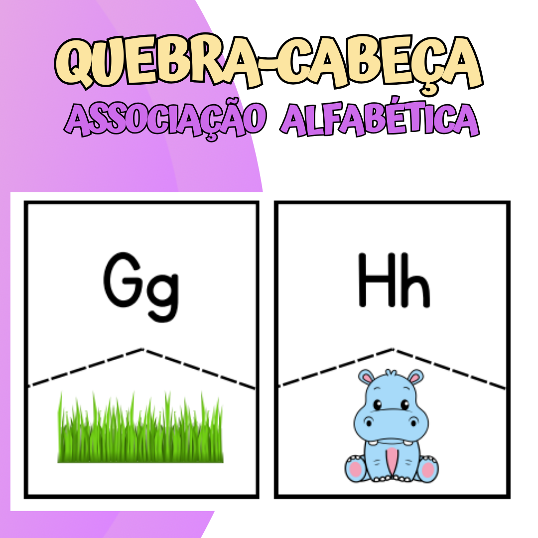 Quebra-cabeça de Associação Alfabética