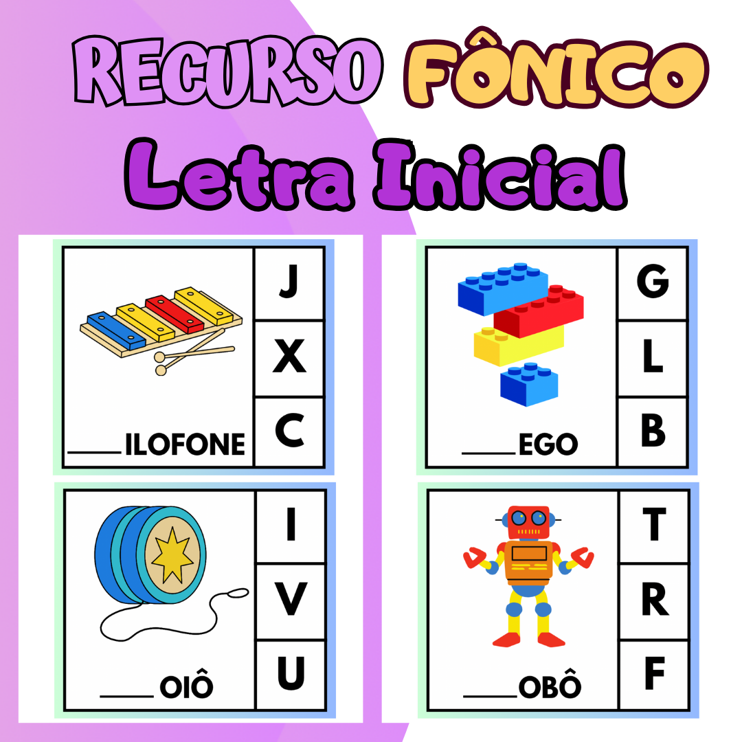 Recurso Fônico Letra Incial