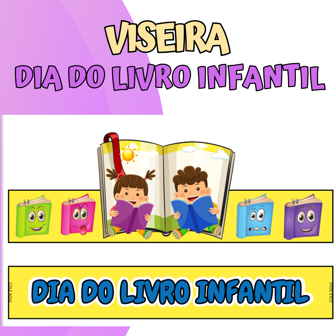 Viseira Dia do Livro Infantil