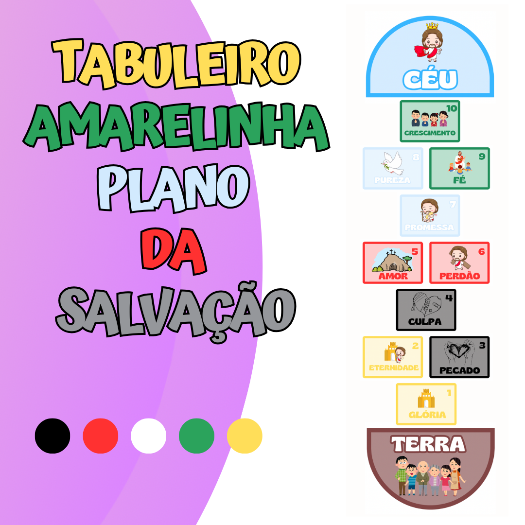 Tabuleiro Amarelinha Plano da Salvação