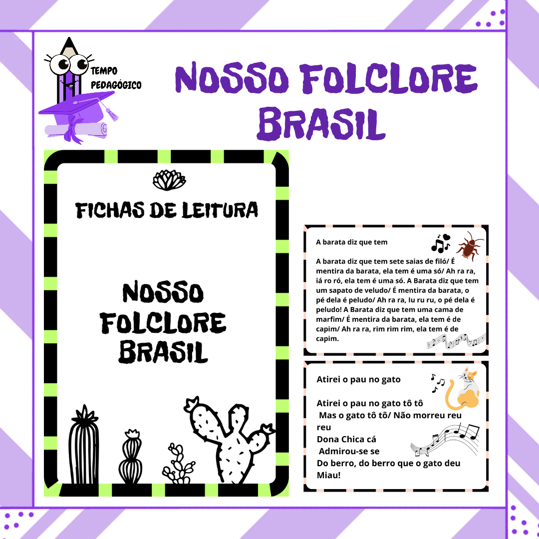 22 FICHAS DE LEITURA NOSSO FOLCLORE BRASIL