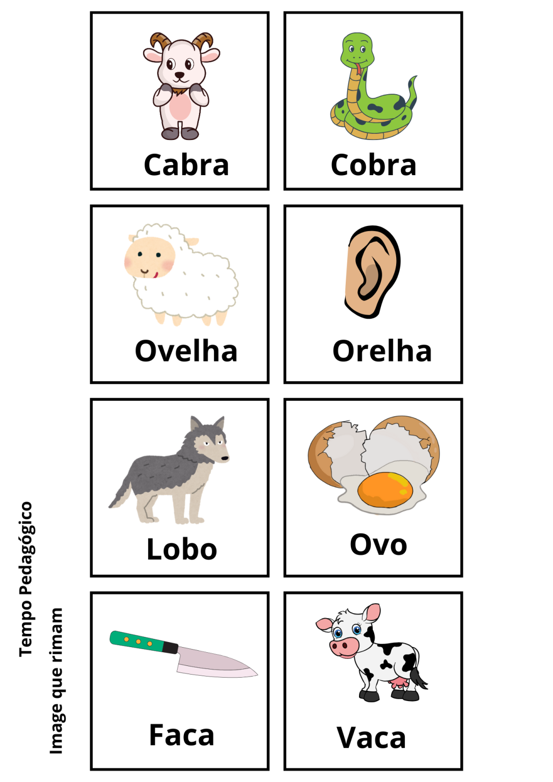 Imagens que Rimam – Tempo Pedagógico