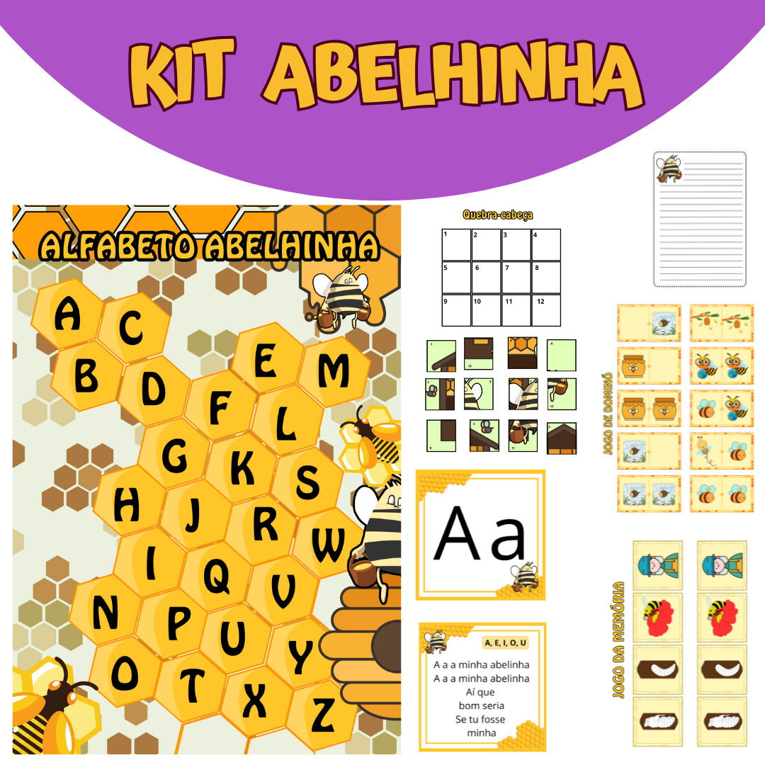 Kit Abelhinha! 🐝💛