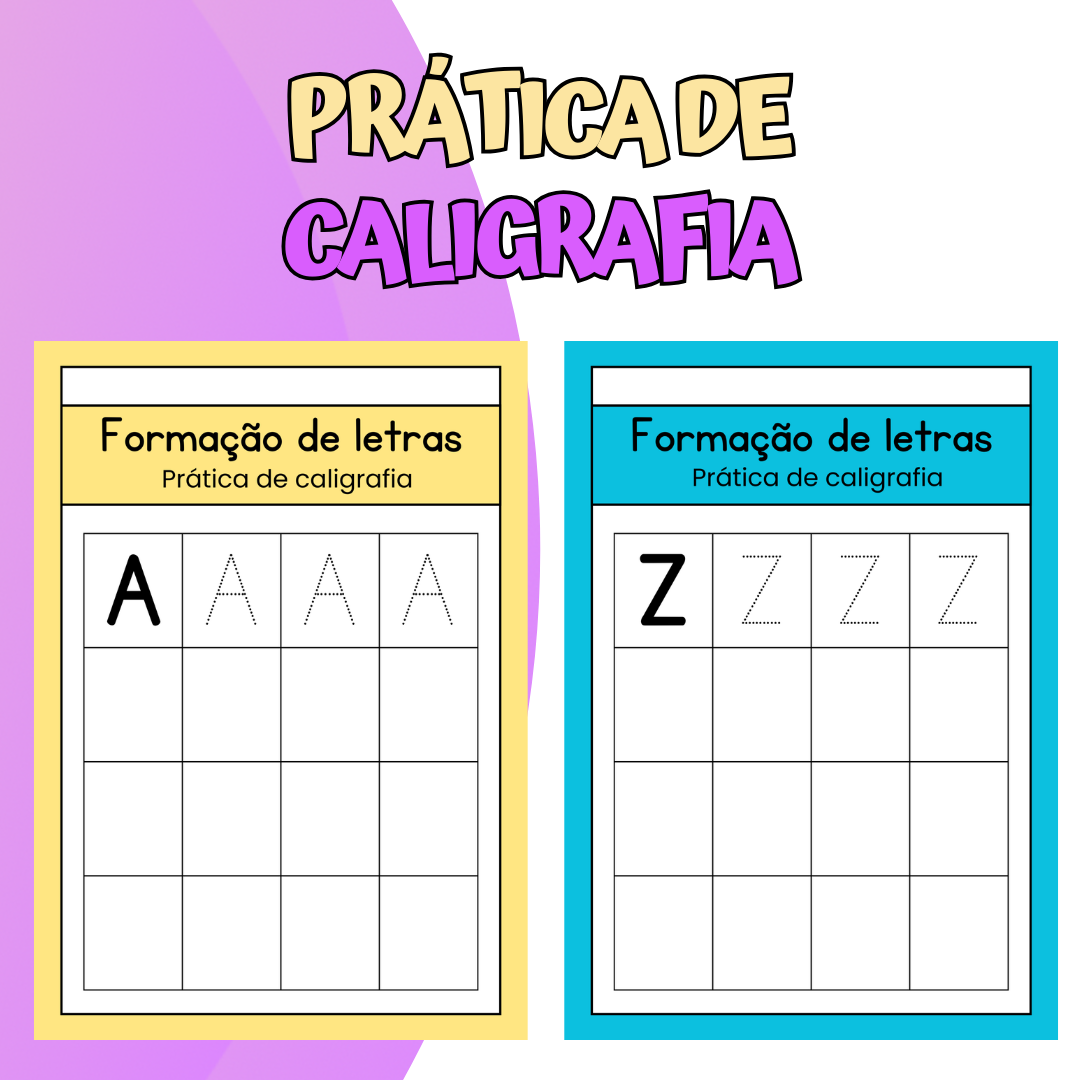Formação de Letras: Prática de Caligrafia