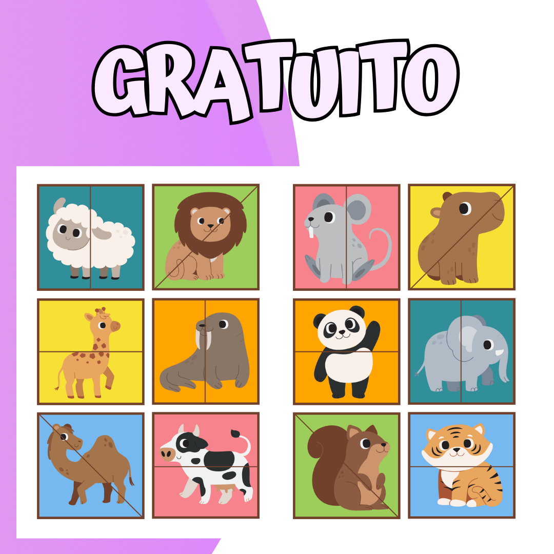 Quebra-cabeça Fácies Animais
