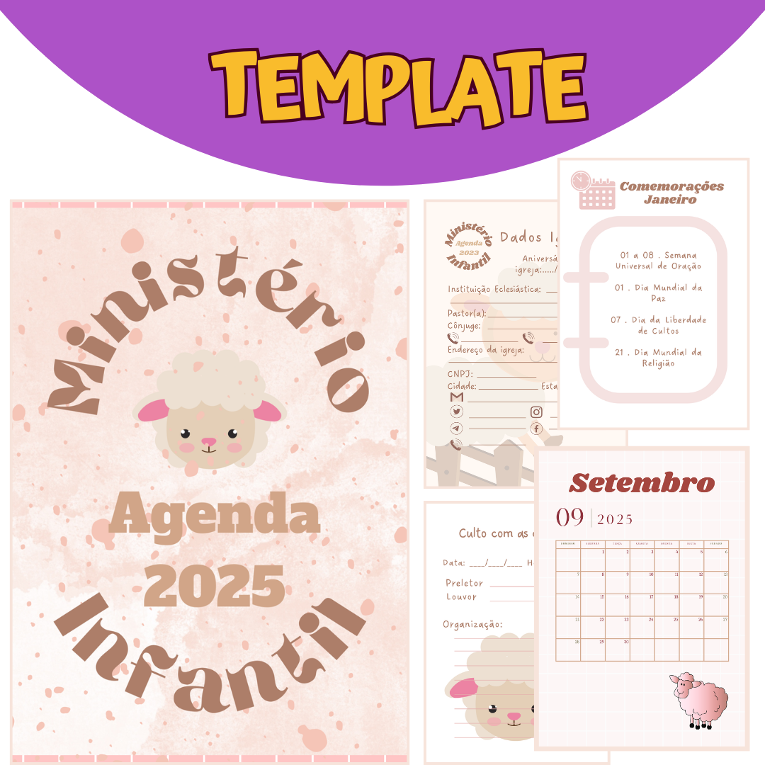 Tamplete -  Agenda Ministério com Crianças 2025