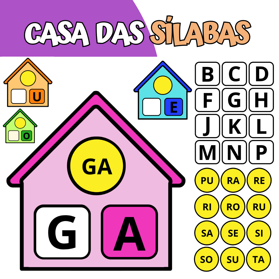 CASA DAS SÍLABAS - FORMANDO SÍLABAS