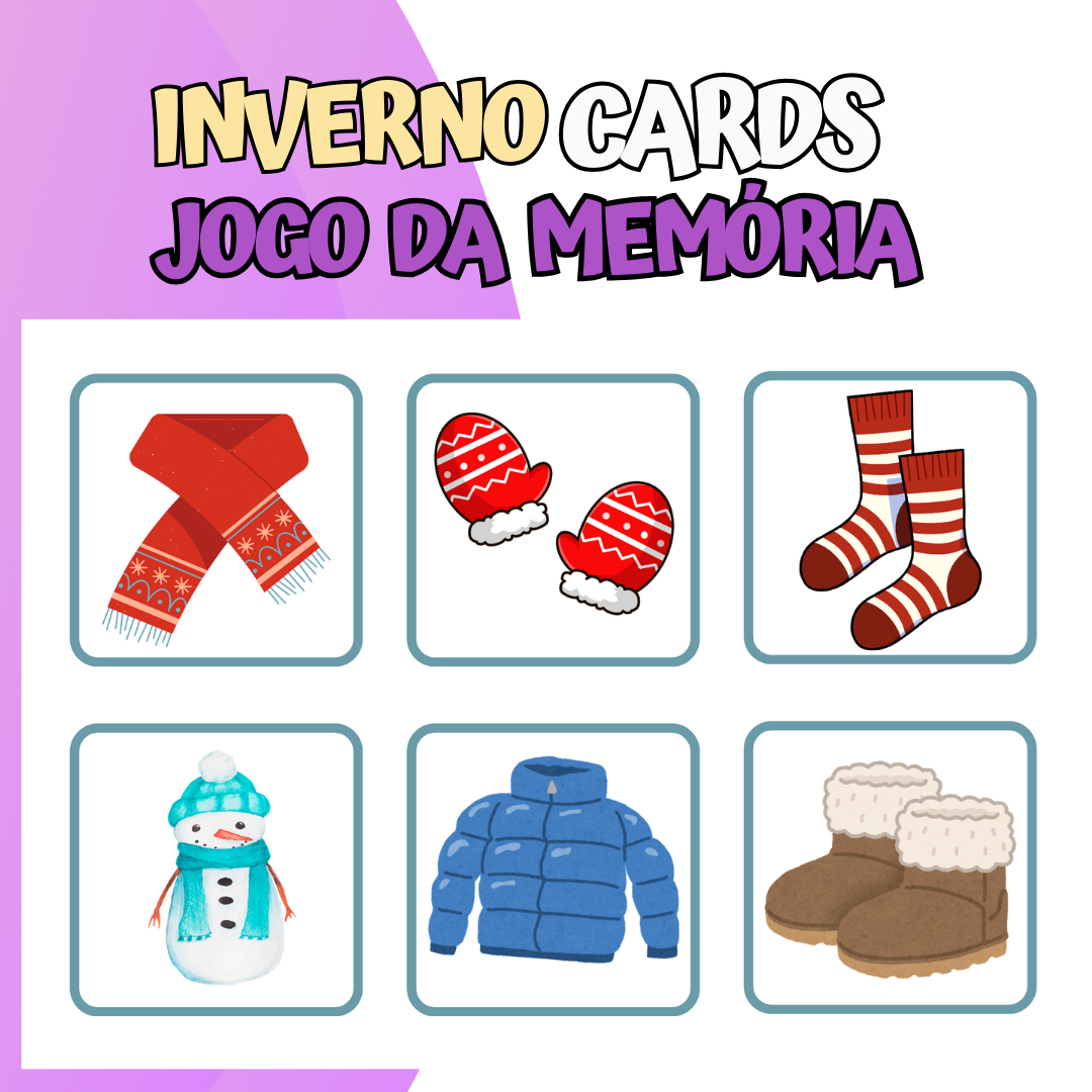 Inverno: Jogo da Memória + BÔNUS