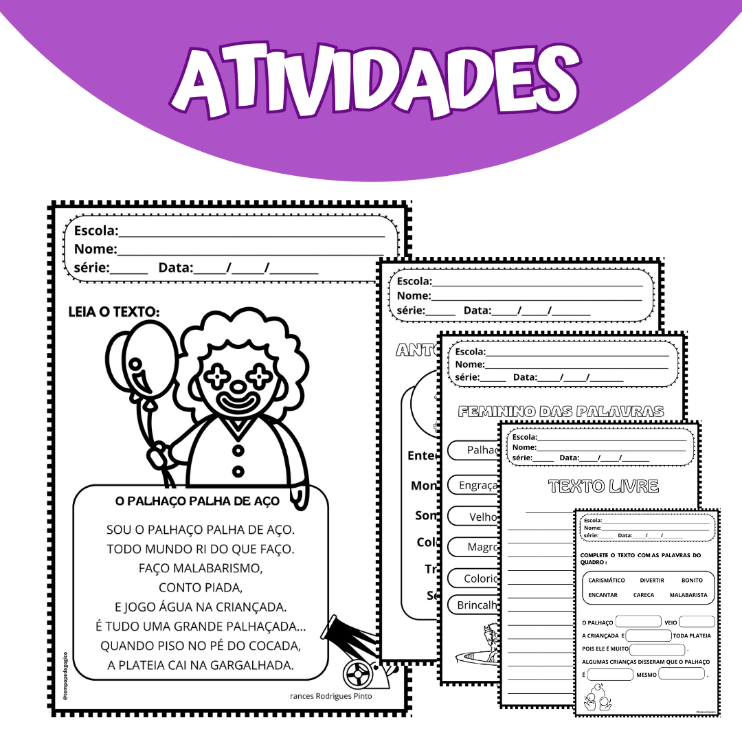 SEQUÊNCIA DIDÁTICA TEMA PALHAÇO