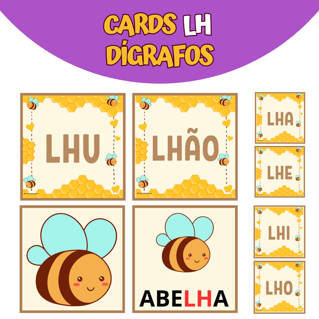 Cards Lh/ABELHA - DÍGRAFOS INSEPARÁVEIS
