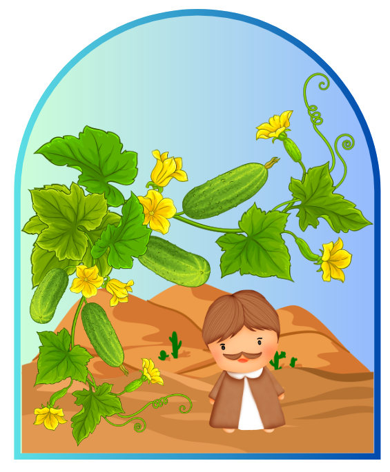 Jonas e o Grande Peixe - Visual Estilo plaquinhas para Contação de Histórias - Imagem 2