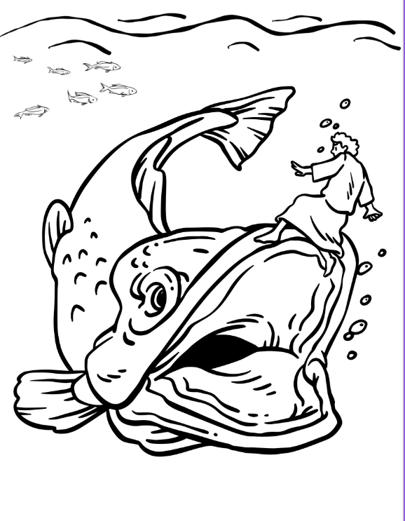 Jonas e o Grande Peixe - Visual Estilo plaquinhas para Contação de Histórias - Imagem 3