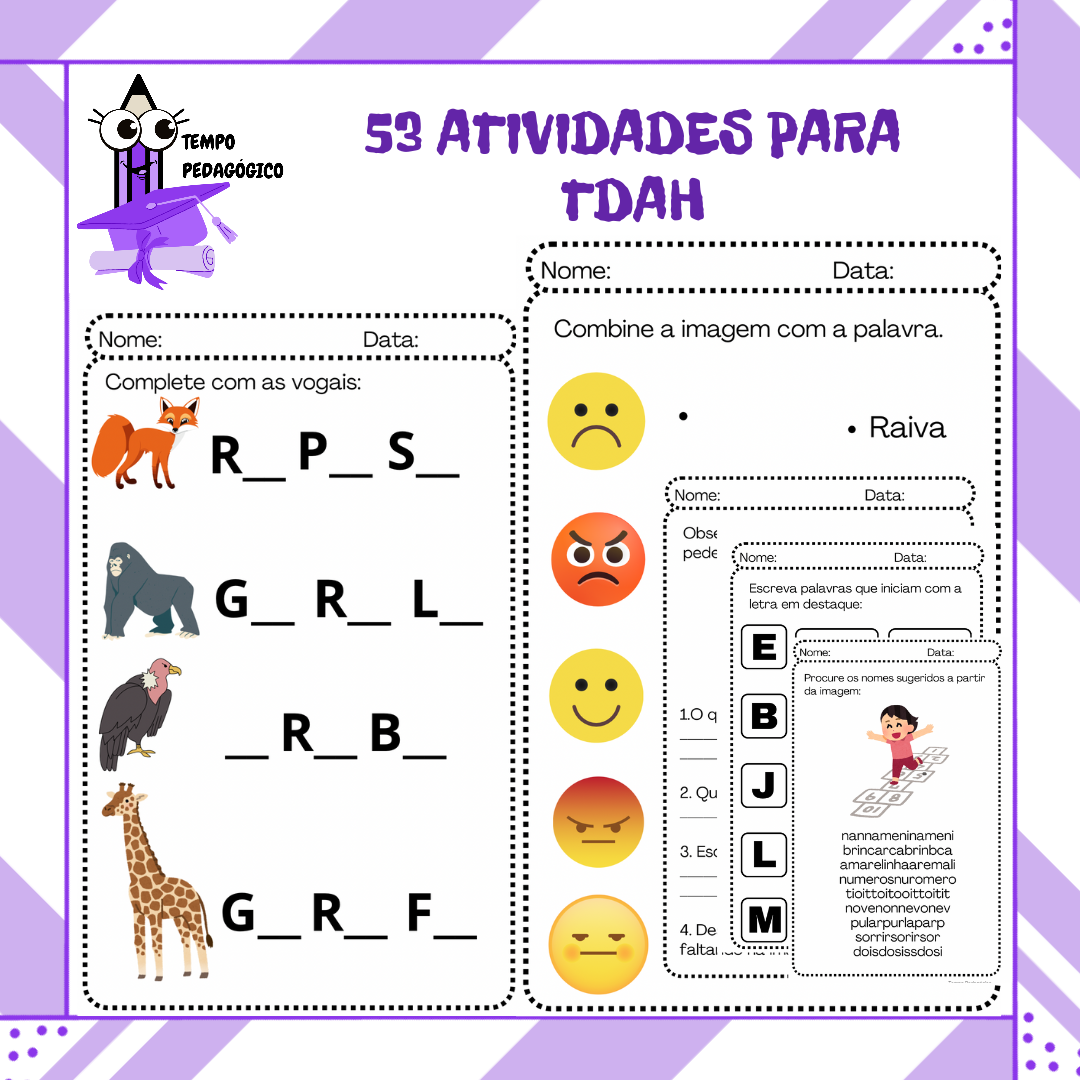 53 Atividades para TDAH