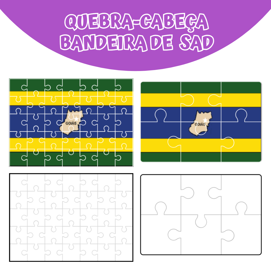 QUEBRA-CABEÇA  BANDEIRA - MUNICIPIO DE SANTO ANTÔNIO DO DESCOBERTO