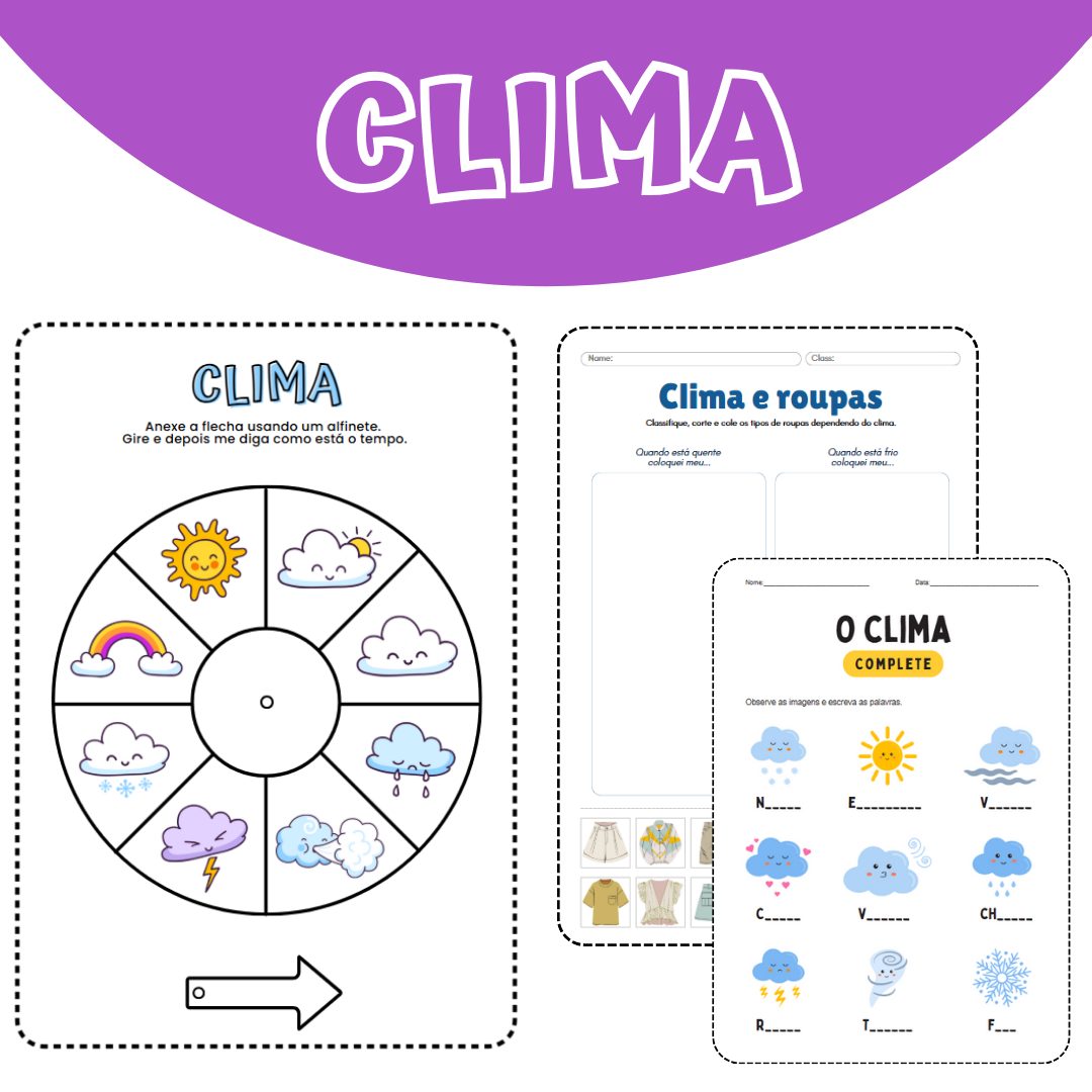 Atividade - Meteorológica em Estilo Ilustrado Colorido