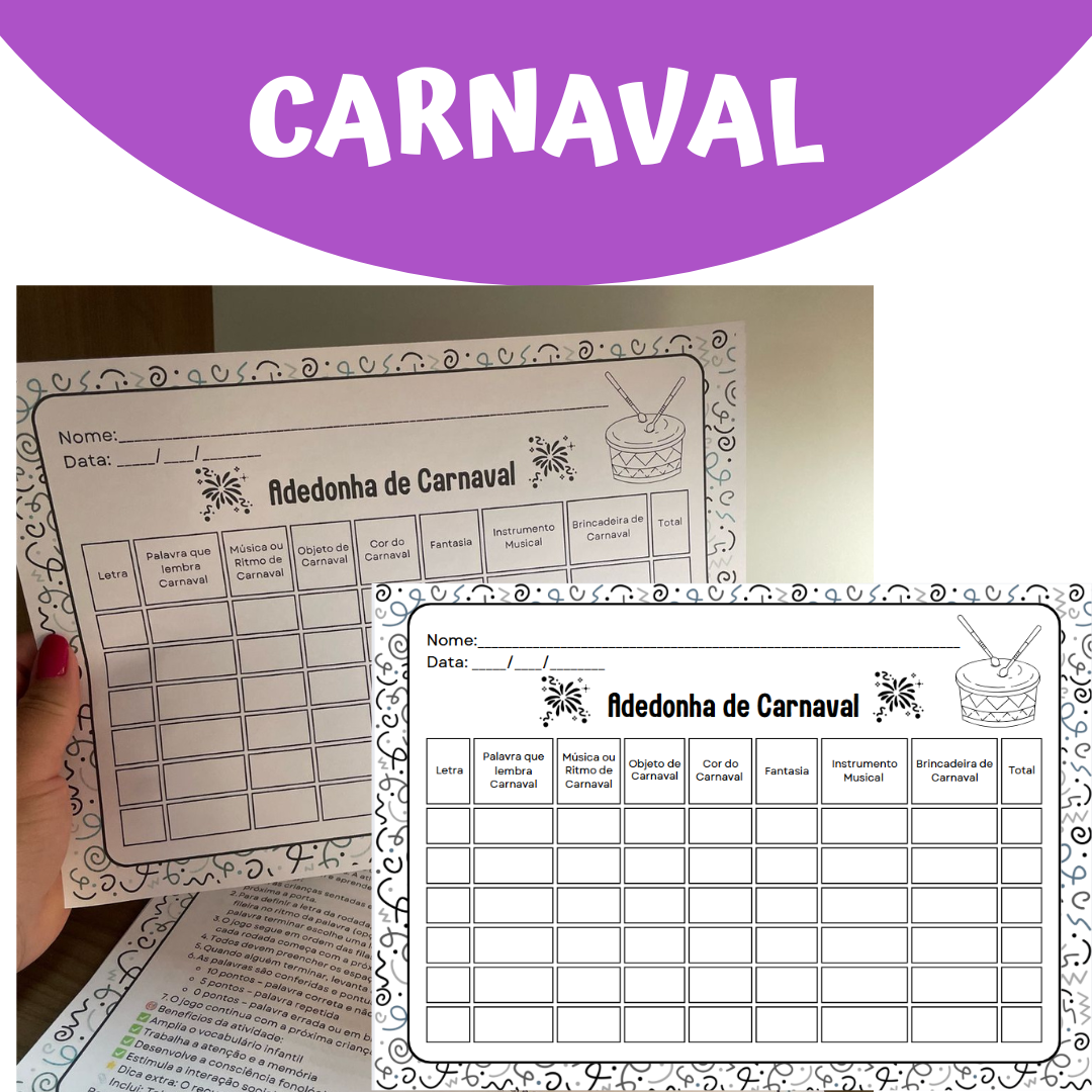 Adedonha de Carnaval – Jogo Educativo e Divertido!