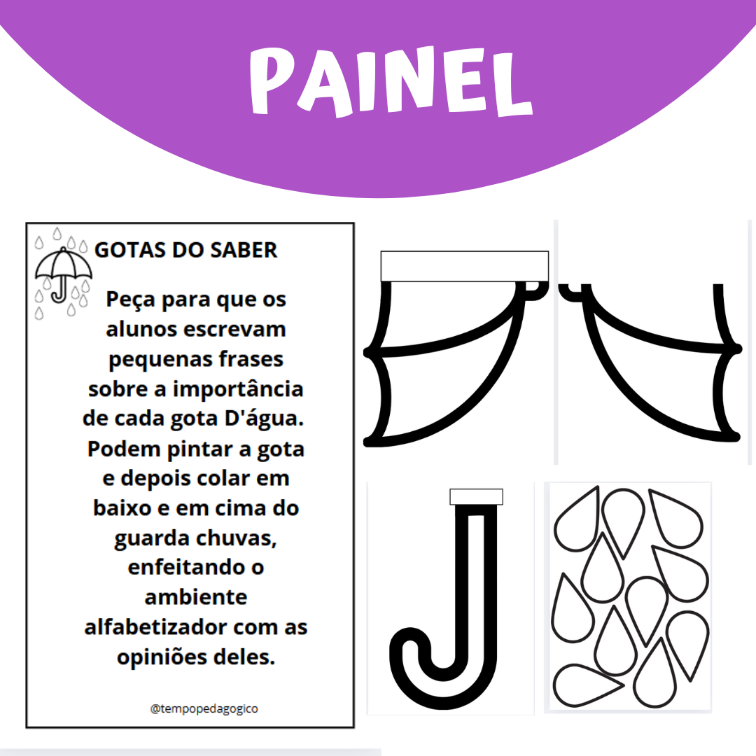 Painel Interativo: Gotas do Saber - Dia da Água