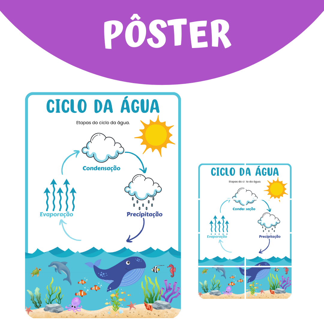 Pôster Ciclo da Água