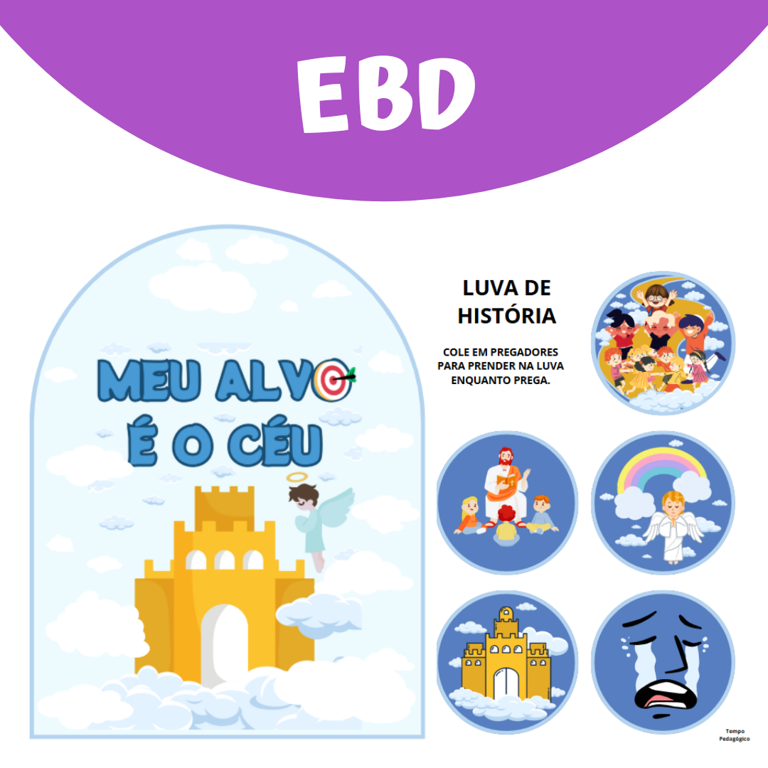 KIT Ministério com Crianças - MEU ALVO É O CÉU