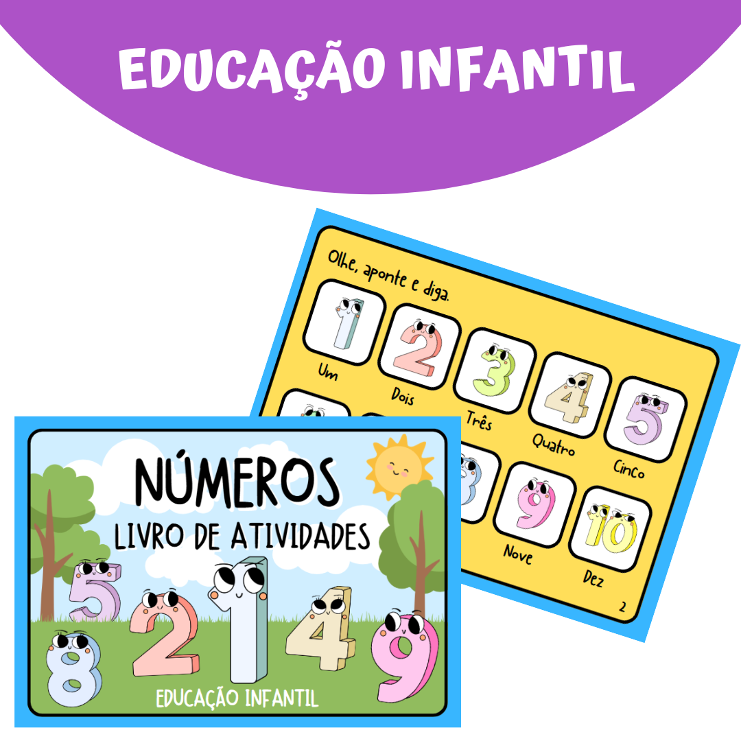 Livro de Atividade dos Número na Educação Infantil