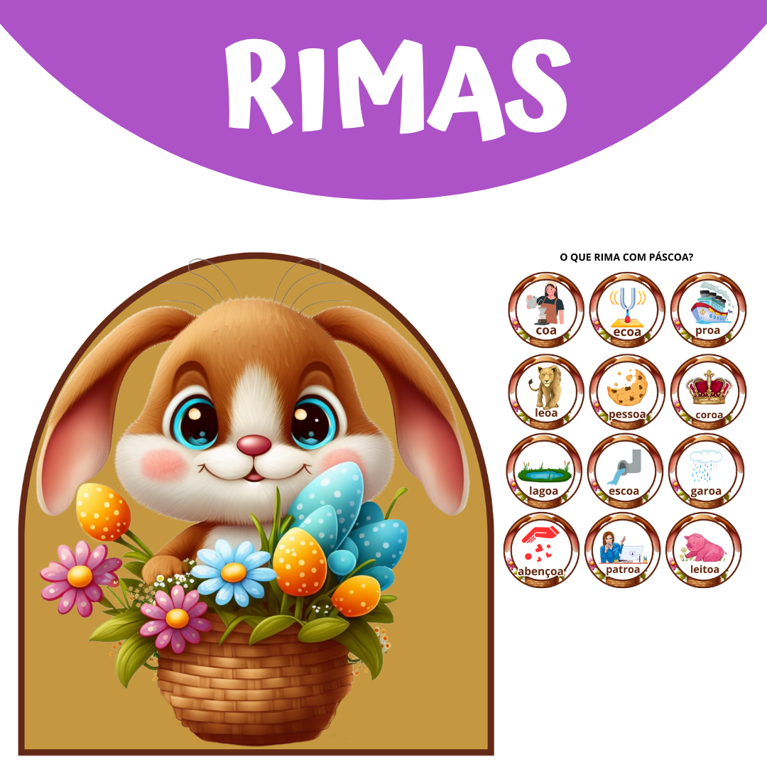 Jogo das Rimas:  O Que Rima com a palavra Páscoa?