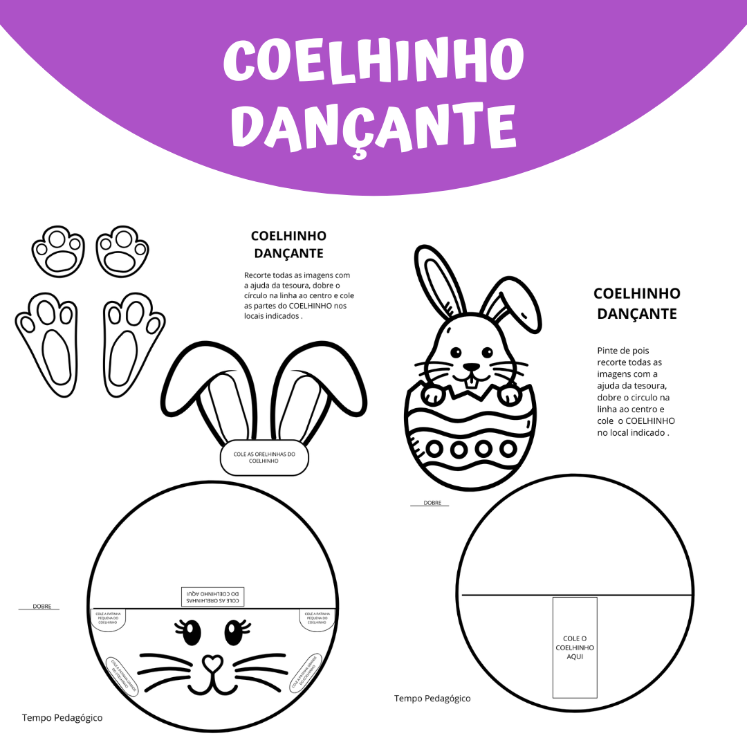Coordenação Motora com os Coelhinhos Dançantes de Páscoa