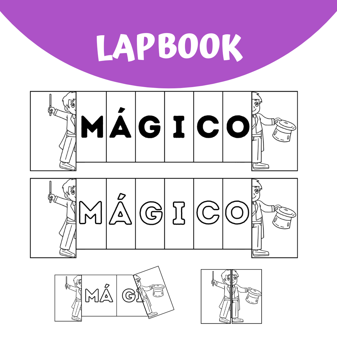 LAPBOOK  INTERATIVO DIA DO CIRCO PALAVRA MÁGICO