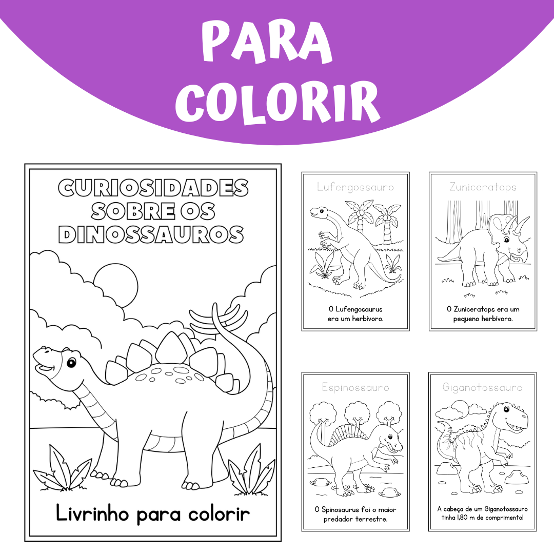 Curiosidades sobre dinossauros  - 30 páginas