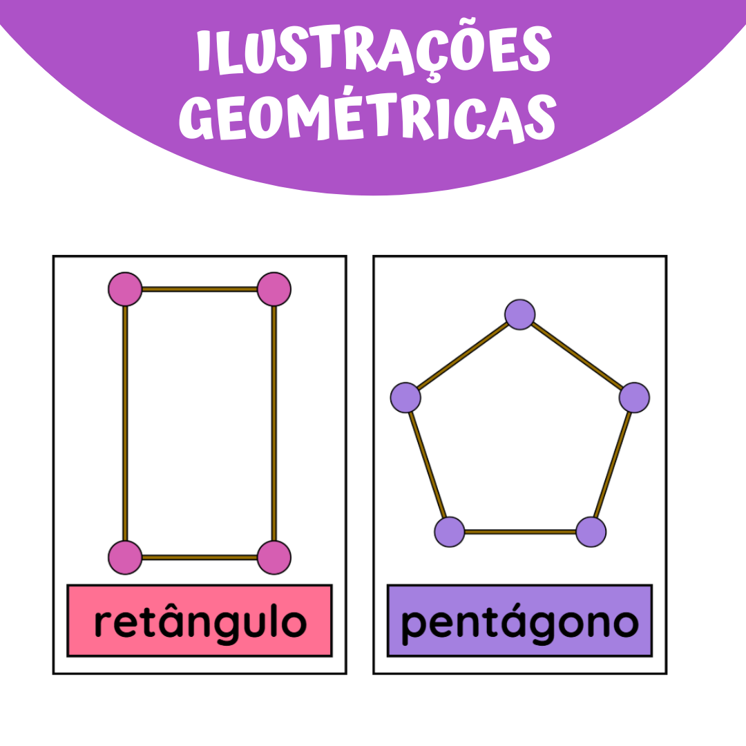 Flashcards Ilustrações Geométricas