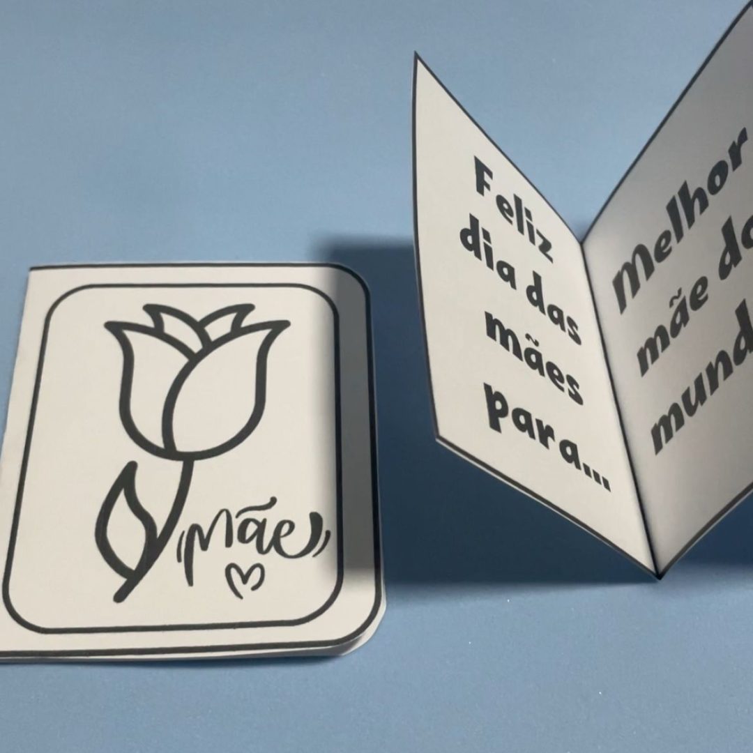 MINI CARTÃO SANFONADO - FRASES PARA MÃE