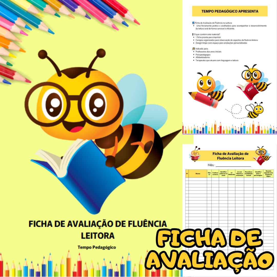 Ficha de Avaliação de Fluência Leitora – Tempo Pedagógico