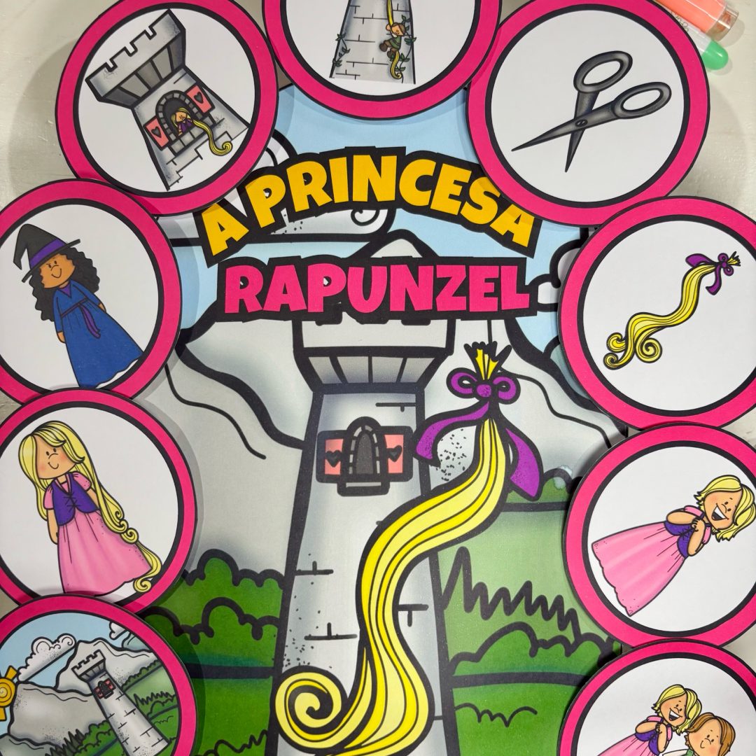 Luva de Histórias: A Princesa Rapunzel