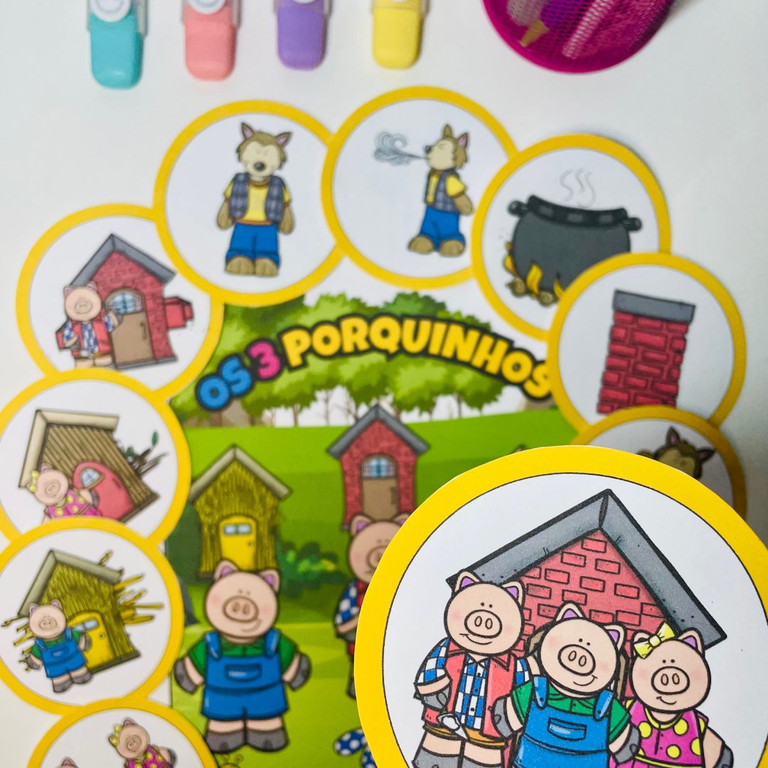 Luva de História: Os Três Porquinhos