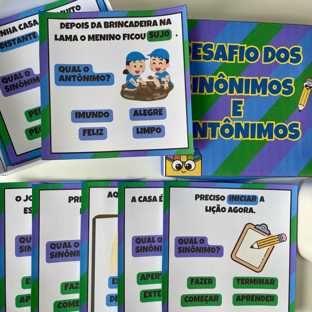 Desafio - Caixinha dos Sinônimos e Antônimos