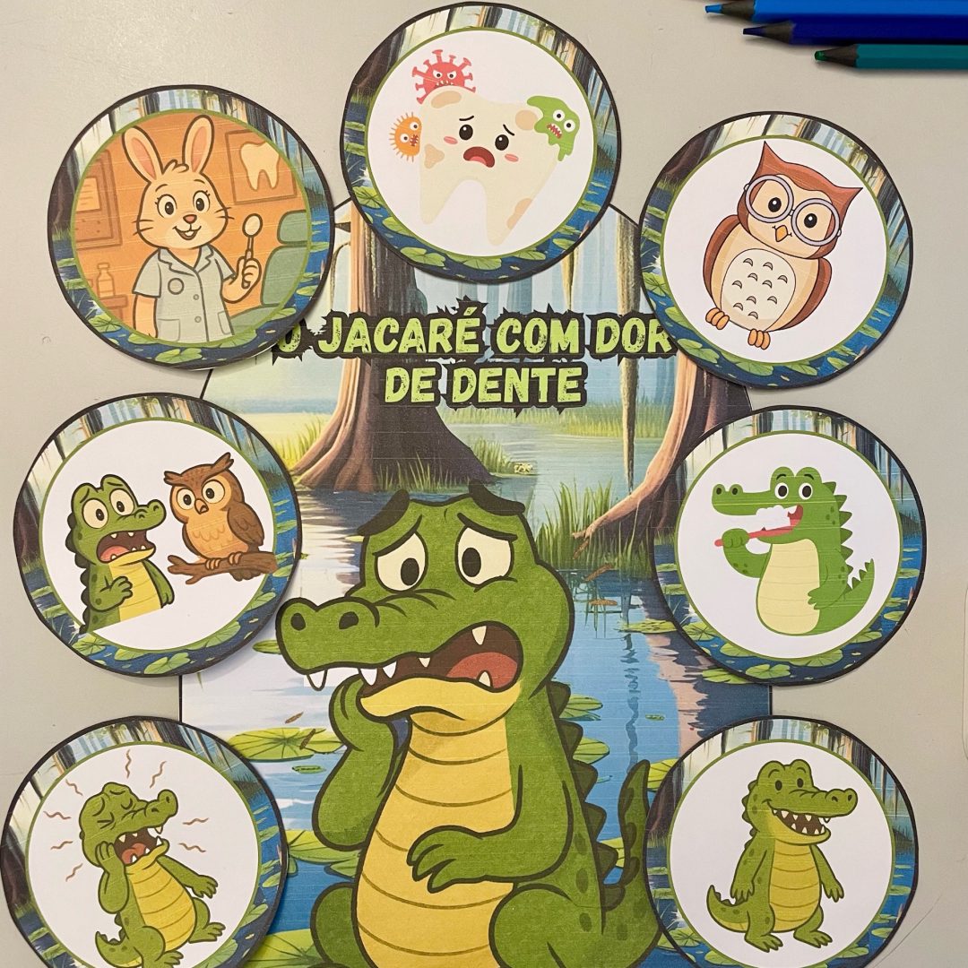 Luva de História: O Jacaré com Dor de Dente