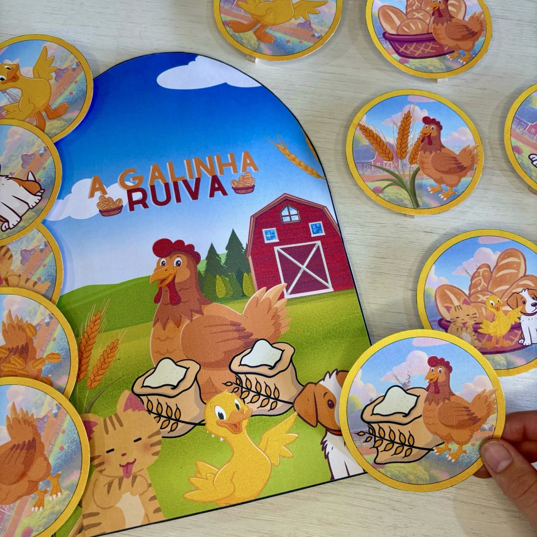 A Galinha Ruiva: Uma Lição de Trabalho em Equipe e Solidariedade!