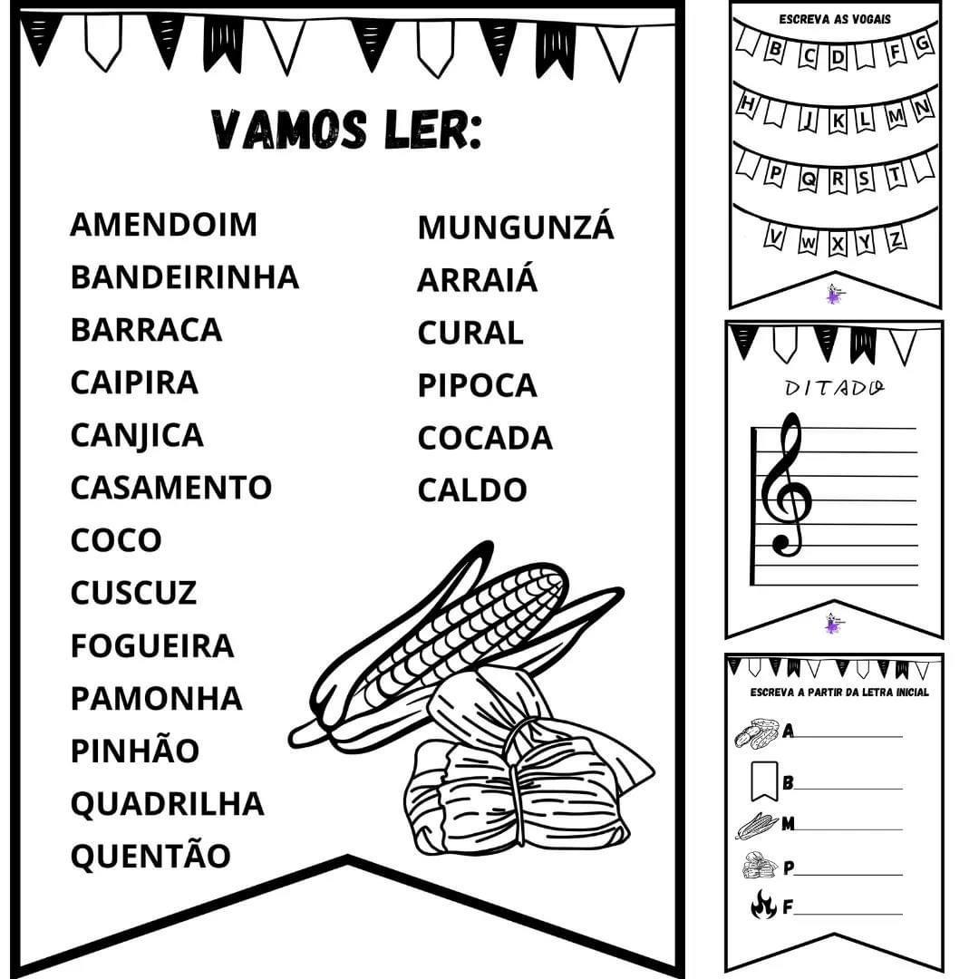 Sondagem e Escrita Temática Junina