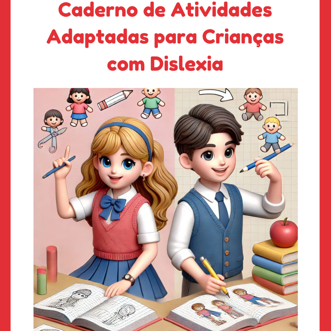 Caderno de Atividades Adaptadas para Crianças com Dislexia (50 páginas)