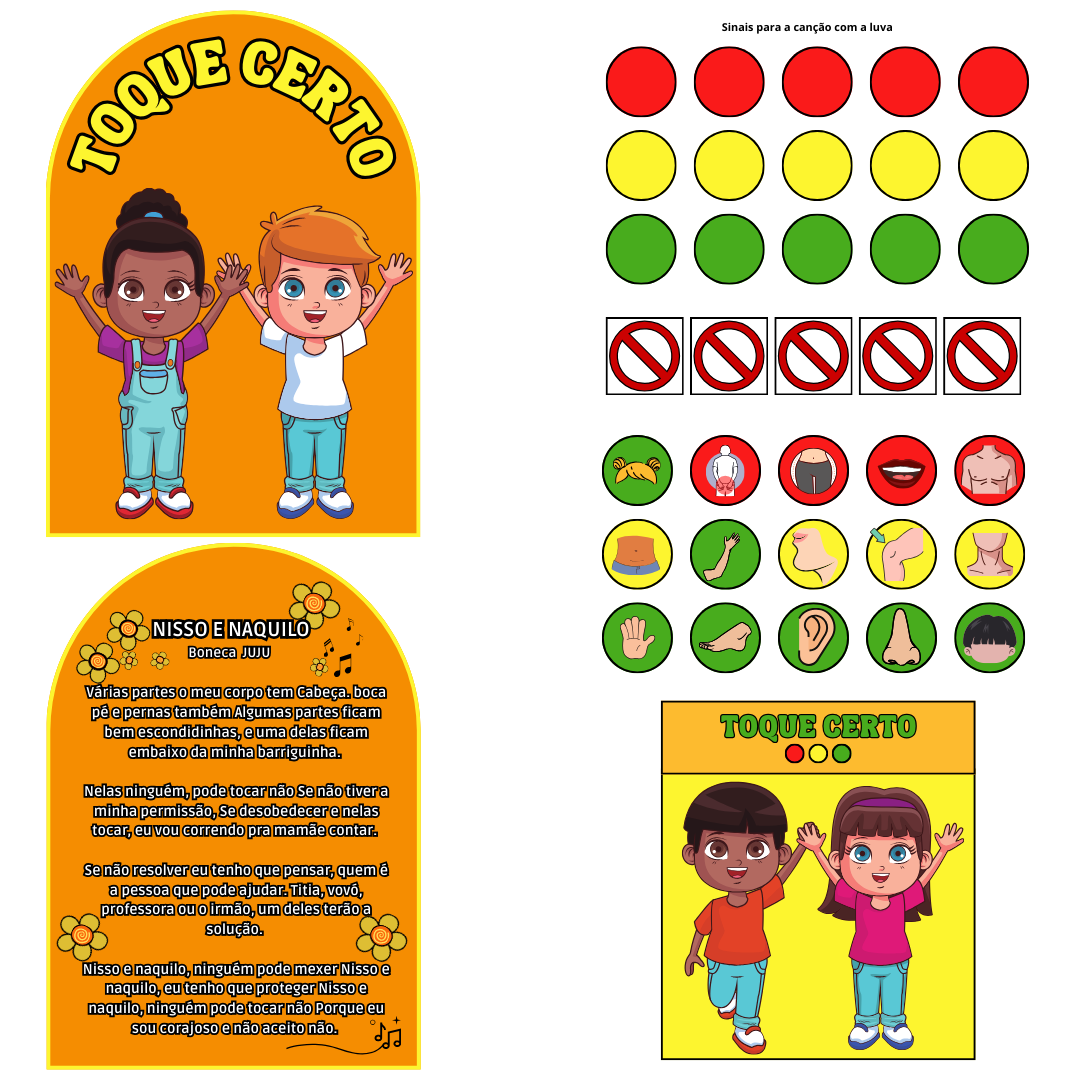 Toque Certo –  Luva Educativa Maio Laranja